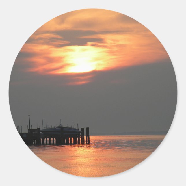 Betterton Beach Runder Aufkleber (Vorderseite)