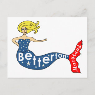 Betterton, Maryland Mermaid Postkarte
