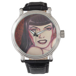 Bettie Page Vintag Style Watch Armbanduhr