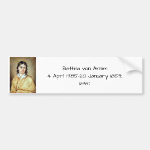 Bettina von Arnim 1890 Autoaufkleber