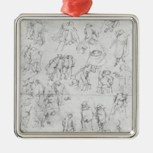 Bettler Silbernes Ornament