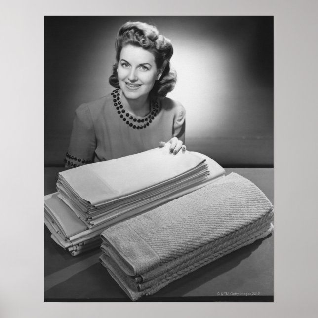 Bettwäsche und Handtücher Poster (Vorne)