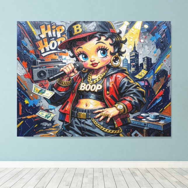 BETTY BOOP-4A LEINWANDDRUCK (Insitu (Holzboden))