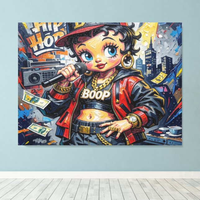 BETTY BOOP LEINWANDDRUCK (Insitu (Holzboden))