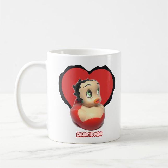 Betty- Boopkaffee-Tasse - CelebriDucks Gummi-Enten Kaffeetasse (Links)