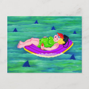 Betty Drives weg Postkarte