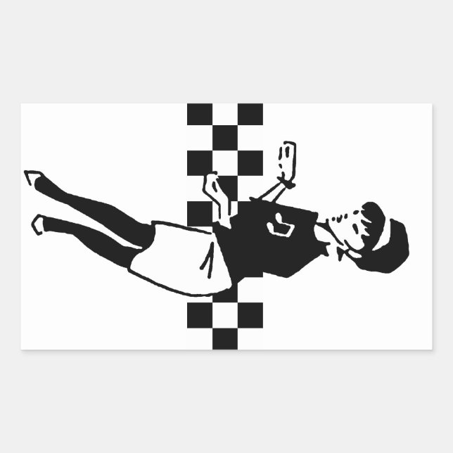 Betty-Schlag II Rechteckiger Aufkleber (Vorderseite)