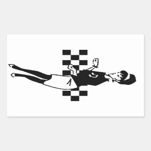 Betty-Schlag II Rechteckiger Aufkleber