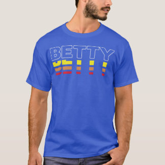Betty Vorname Lustig Vintage Sonnenuntergang Betty T-Shirt