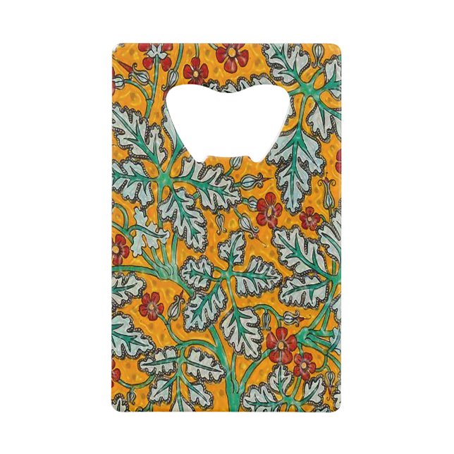 Betty's gelbe Blumen Geldbeutel Flaschenöffner (Vorderseite)