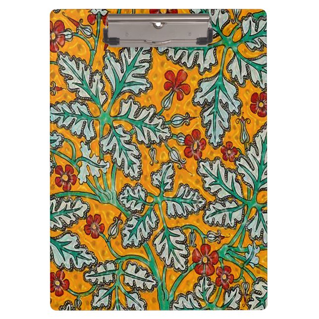 Betty's gelbe Blumen Klemmbrett (Vorderseite)