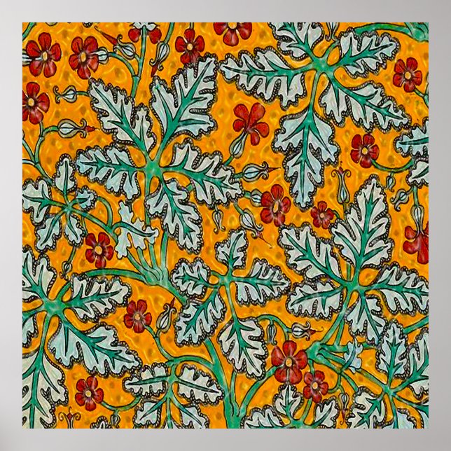 Betty's gelbe Blumen Poster (Vorne)