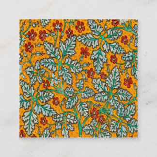 Betty's gelbe Blumen Quadratische Visitenkarte