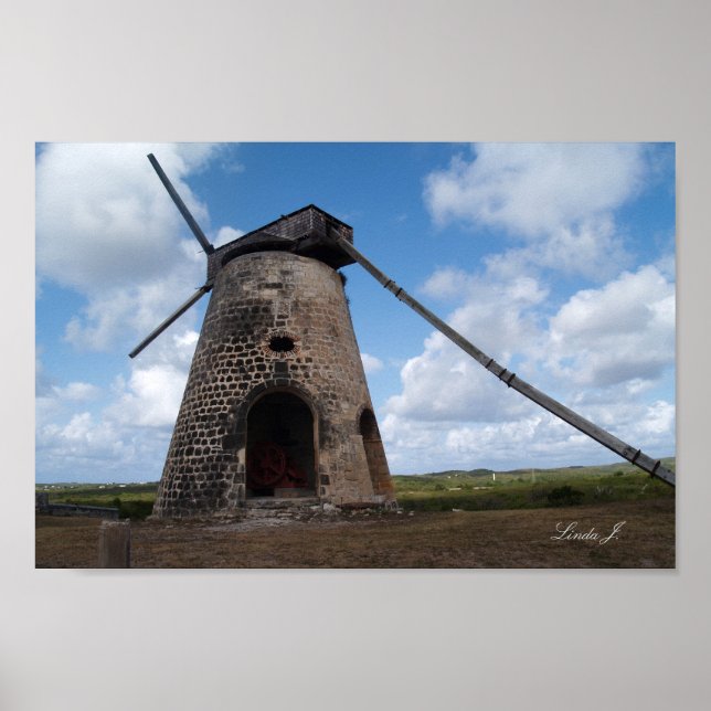 Bettys Hope in Antigua Canvas Print Poster (Vorne)