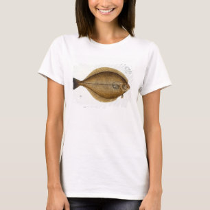 Betupfen Sie (PleuronectesLimanda) Platte XLVI von T-Shirt
