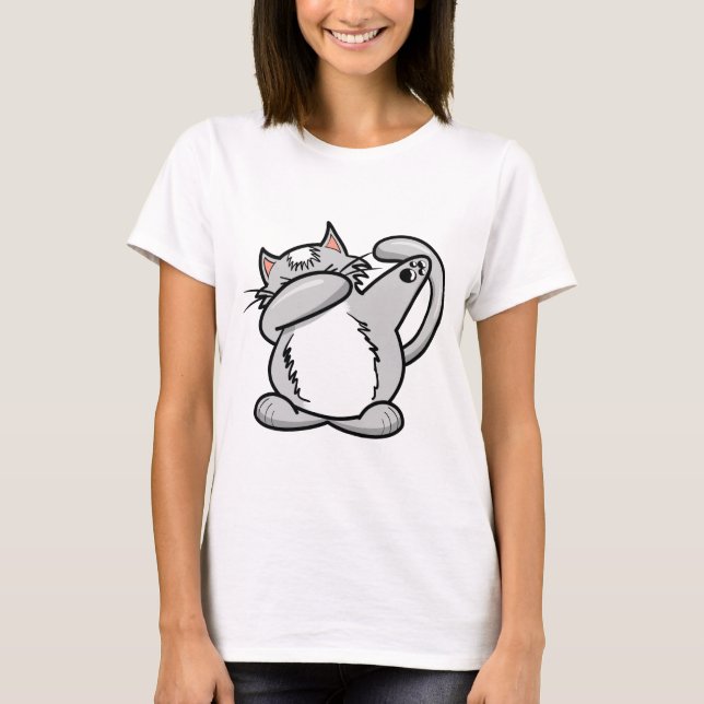 Betupfende Katze T-Shirt (Vorderseite)