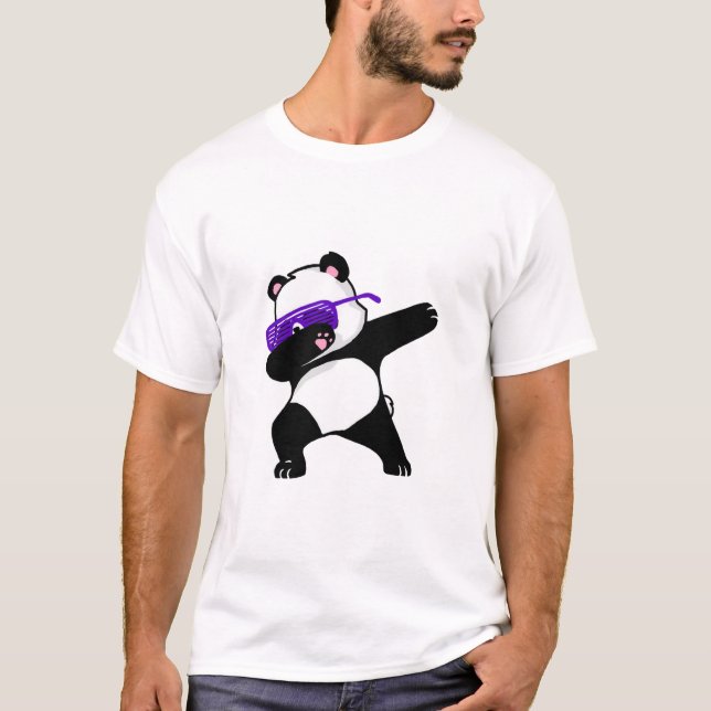 Betupfende Panda Dabing niedliche lustige T-Shirt (Vorderseite)