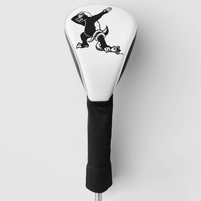 Betupfender Honigdachs Golf Headcover (Vorderseite)