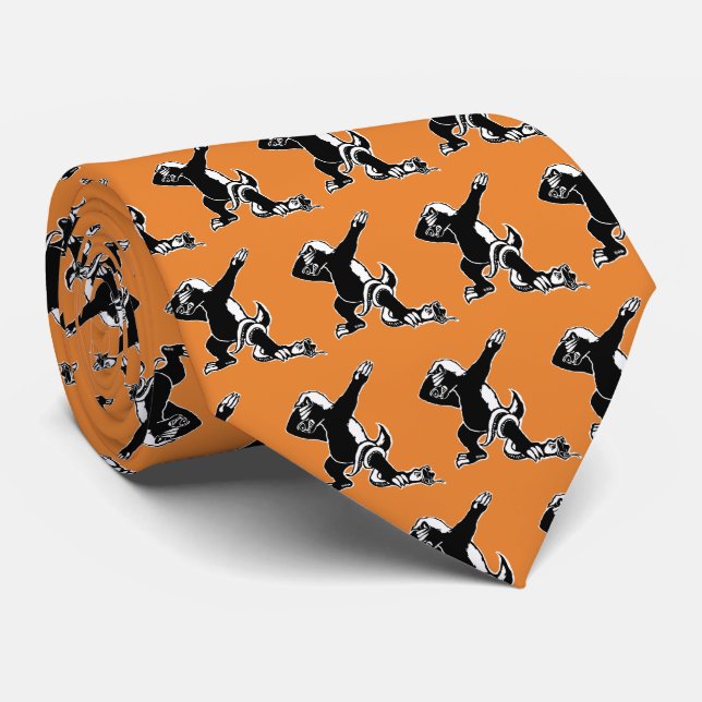 Betupfender Honigdachs Krawatte (Gerollt)