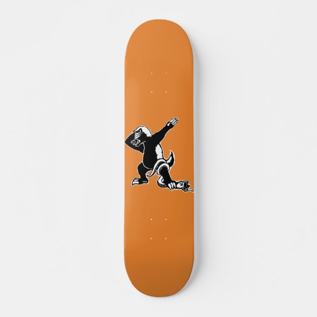 Betupfender Honigdachs Skateboard (Vorne)