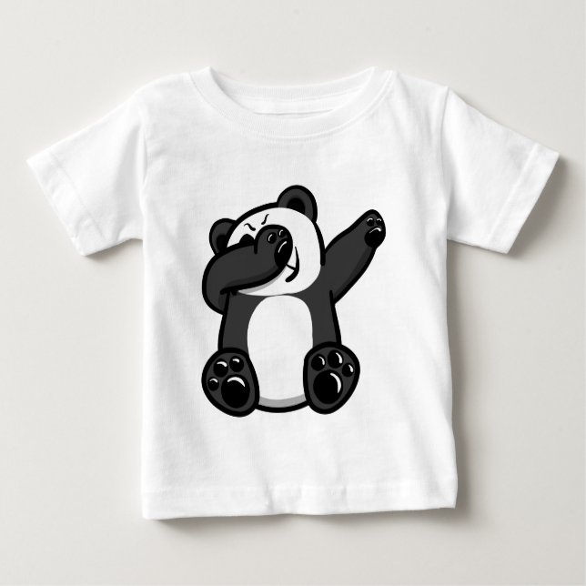 Betupfender Tier-Panda Baby T-shirt (Vorderseite)