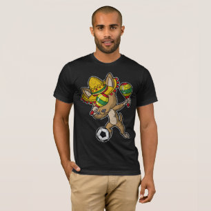 Betupfendes Chihuahua-Hundefußball-Klecks-Shirt T-Shirt