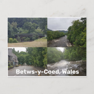 Betws-y-Coed, Wales Postkarte