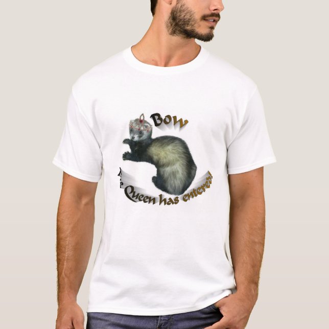 Beugen Sie die Königin ist hereingekommen T-Shirt (Vorderseite)