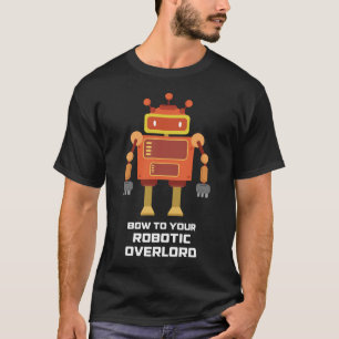 Beugen Sie zu Ihrem lustigen Roboter-Shirt des T-Shirt