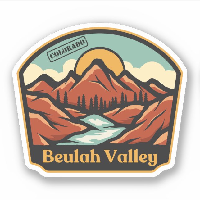 Beulah Valley, Colorado Aufkleber (Vorderseite)