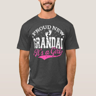 Beunruhigend Gender Offenbarung Proud New Grandad T-Shirt
