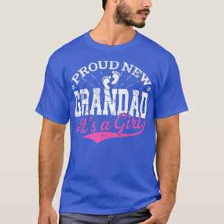 Beunruhigend Gender Offenbarung Proud New Grandad  T-Shirt