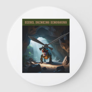 Beunruhigende Aussicht Große Wanduhr
