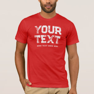 Beunruhigender Text Mens Modernes, elegantes, rote T-Shirt
