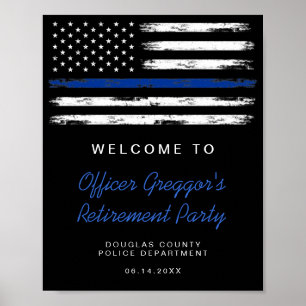 Beunruhigendes Party für die Polizeivorsorge in dü Poster
