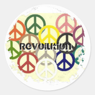 Beunruhigt 2 runden Aufklebern Runder Aufkleber