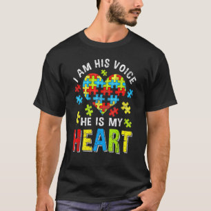 beunruhigt bin ich seine Stimme, er ist mein Herz T-Shirt