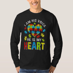 beunruhigt bin ich seine Stimme, er ist mein Herz T-Shirt