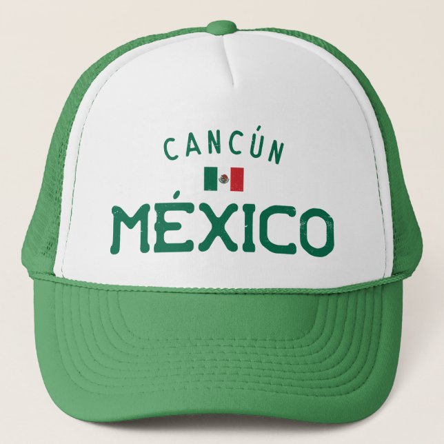 Beunruhigt Cancún México (Cancun Mexiko) Truckerkappe (Vorderseite)