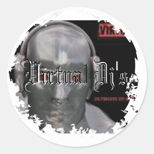 Beunruhigt ringsum Aufkleber (Vorderseite)