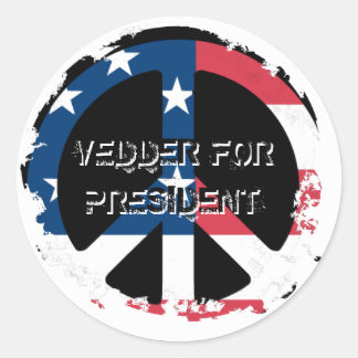 Beunruhigte 2 runde Sticker