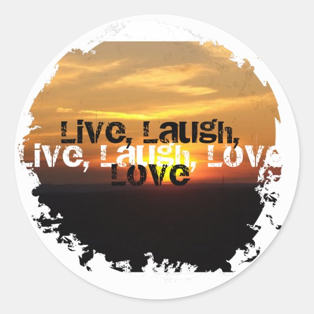 Beunruhigte 2 runde Sticker (Vorderseite)
