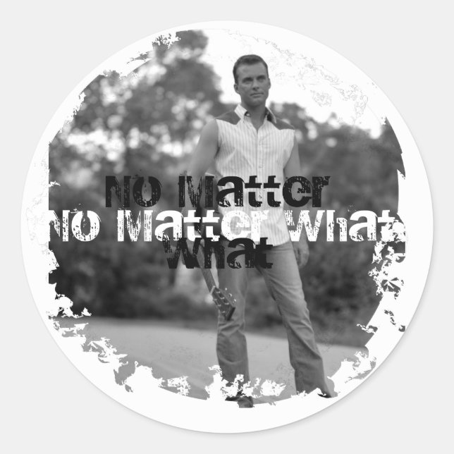 Beunruhigte 2 runde Sticker (Vorderseite)