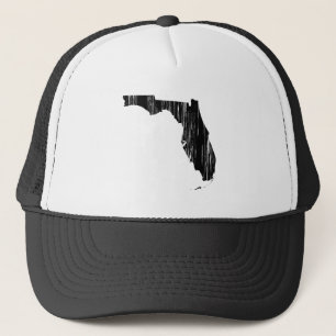 Beunruhigte Florida-Staats-Kontur Truckerkappe