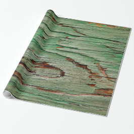 Beunruhigte gealterte hölzerne Korn Boho Geschenkpapier
