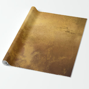 Beunruhigte Goldmetallische Beschaffenheit 5 Geschenkpapier