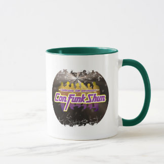 Beunruhigte Grenze 2 versah Wecker-Tasse mit Tasse