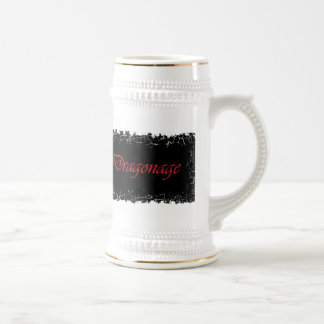 Beunruhigte Grenze Stein Bierglas