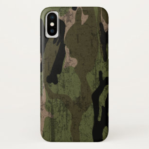 Beunruhigte grüne Camouflage Case-Mate iPhone Hülle