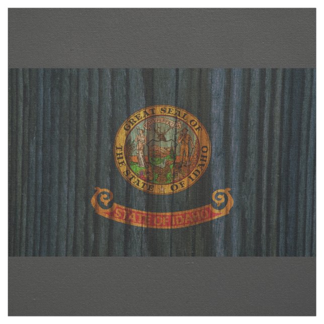 Beunruhigte Idaho-Flagge Stoff (Muster)